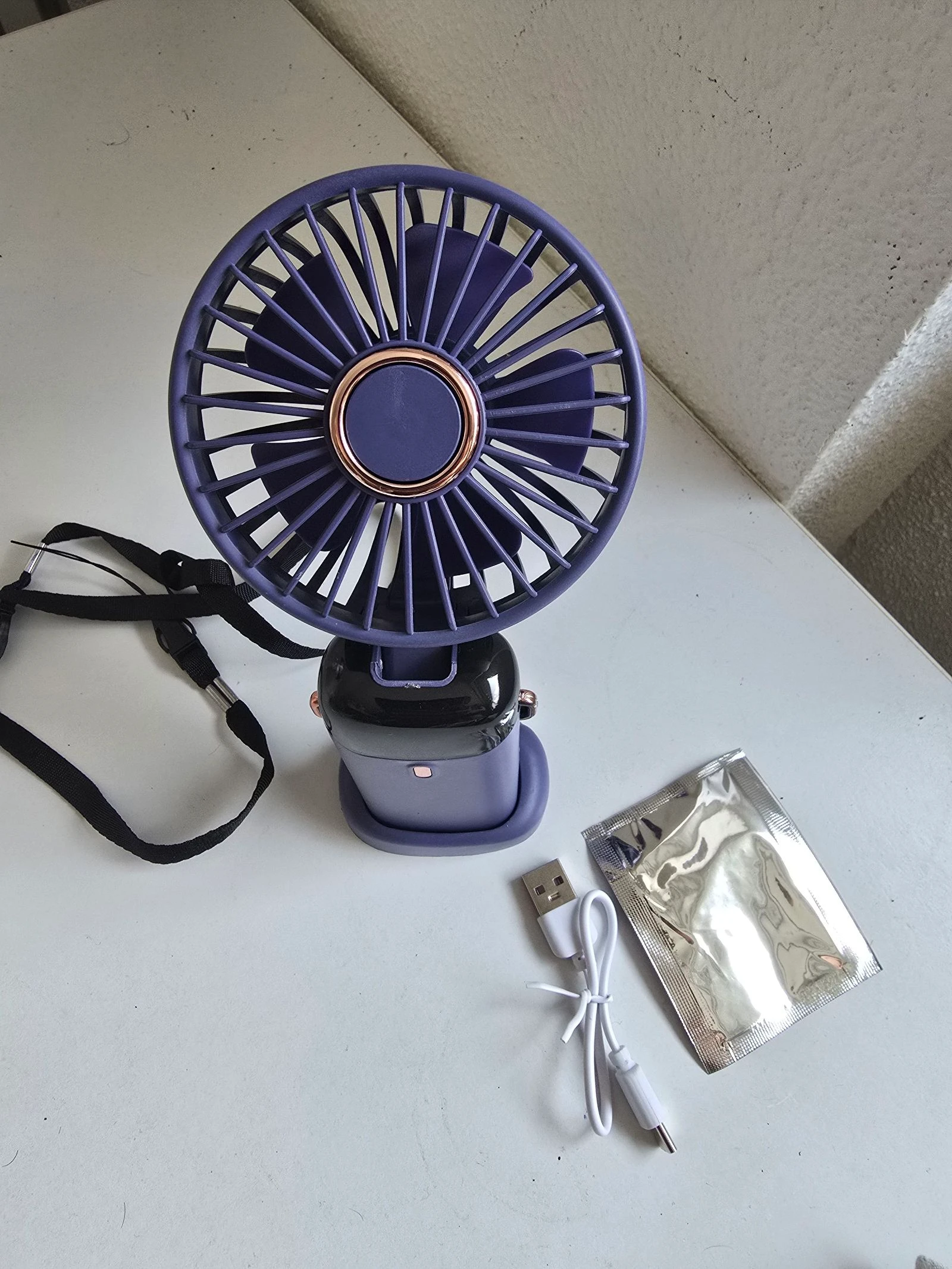 Portable Rechargeable Handheld Mini Fan with USB Charging